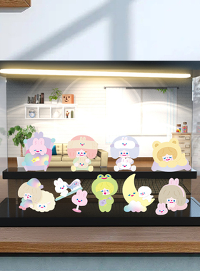 寻找独角兽 RiCO梦境系列盲盒场景展示盒潮玩卡通摆件手办防尘罩