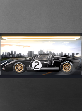回型灯展示盒适用42223福特GT40 MKII赛车机械模型玩具防尘罩