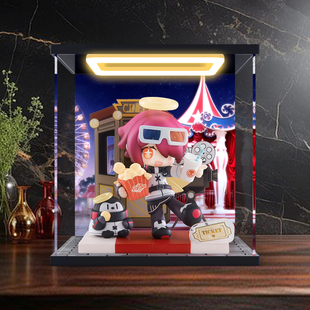 适用明日方舟 来份甜点Q版系列 能天使 手办亚克力透明展示盒防尘