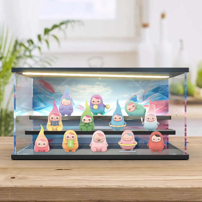 PUCKY放松豆子盲盒场景展示盒