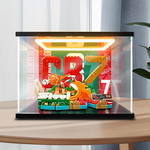 川帝适用43012C罗 - 经典进球瞬间 手办模型摆件 回型灯展示柜