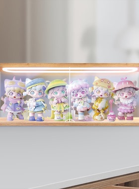 适用米可MIOCO四季魔法系列盲盒潮玩手办公仔摆件亚克力展示盒
