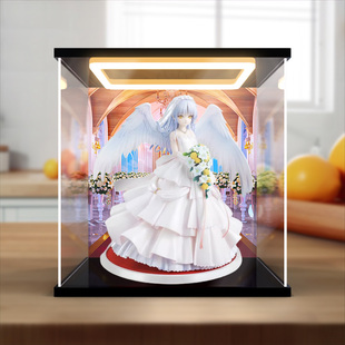 川帝适用角川KDcolle Angel Beats!立华奏婚纱手办灯光展示盒