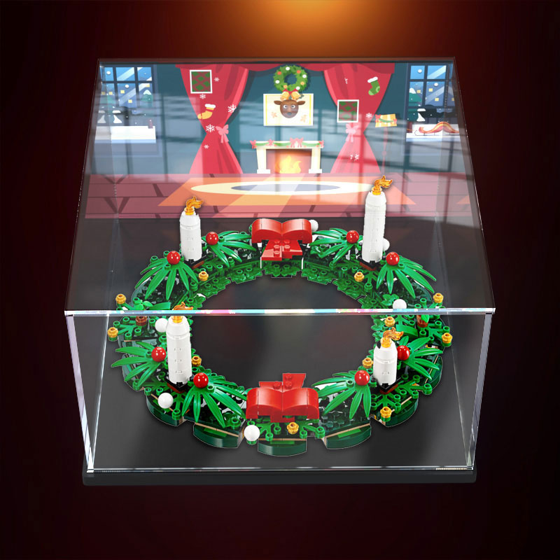 乐高40426圣诞花环玩具展示盒