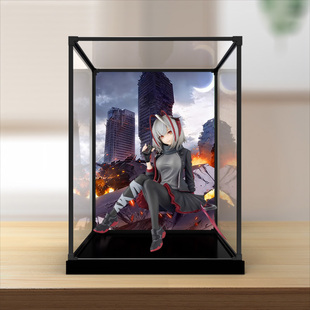 高清展示盒适用FuRyu明日方舟 压泡面人偶 W 能量联结 手办防尘罩