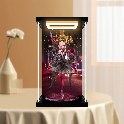 川帝适用少女前线 M4 SOPMODⅡ 酒席的扫荡者 手办回型灯展示盒