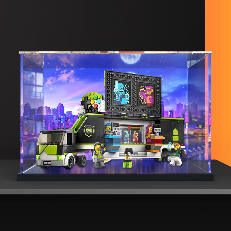 电子竞技大赛卡车积木展示盒