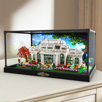 适用le高 创意IDEAS系列 21353 植物园 积木一体式合金框防尘罩