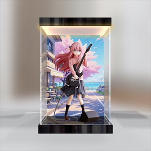 适用FuRyu TENITOL孤独摇滚后藤独后藤一里手办亚克力灯箱展示盒