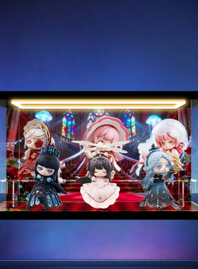 适用于DearNikki 梦织序章系列手办盲盒 灯光亚克力高清展示盒
