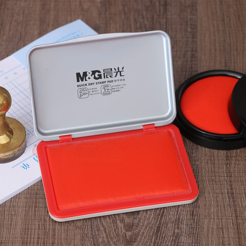 财务按指纹色彩鲜艳布面秒干印泥