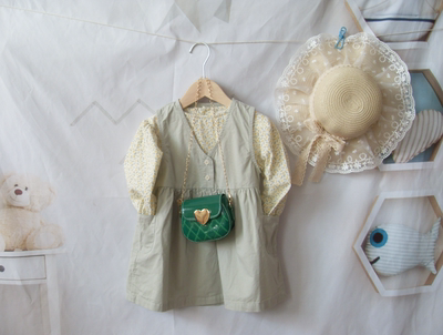 碎花套装女童连衣裙洋气AH棉2