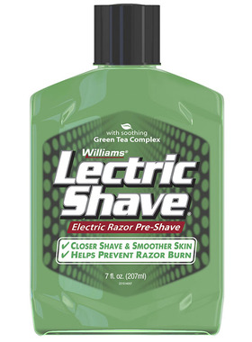 Williams Lectric Shave 威廉姆斯电动剃须刀用绿茶须前水207ml