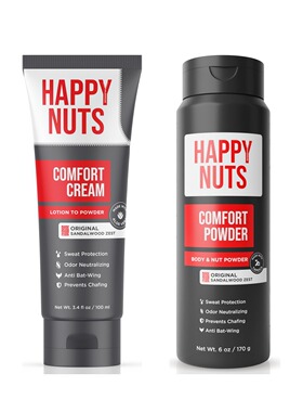 Happy Nuts-Comfort无铝男士防摩擦净味乳爽身粉干爽吸汗身体护理