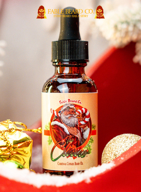 Fable beard co-The Claus温暖圣诞饼干牛奶和香草糖霜香氛胡须油