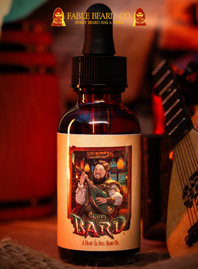 Fable beard co-The Bard多香果 陈年黑朗姆酒和黑海盐香气胡须油