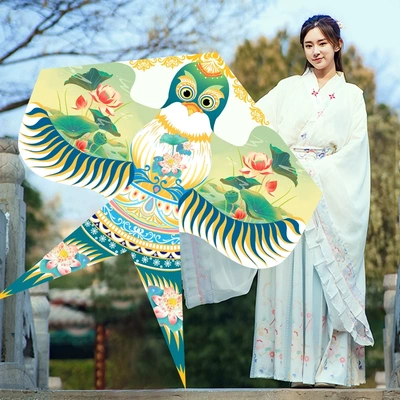 非遗纸鸢儿童风筝diy材料包手绘空白沙燕手工制作摆件道具挂饰