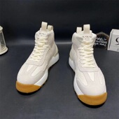 子 厚底学生网红板鞋 国潮风男鞋 高低帮系带秋冬高端字母印花休闲鞋