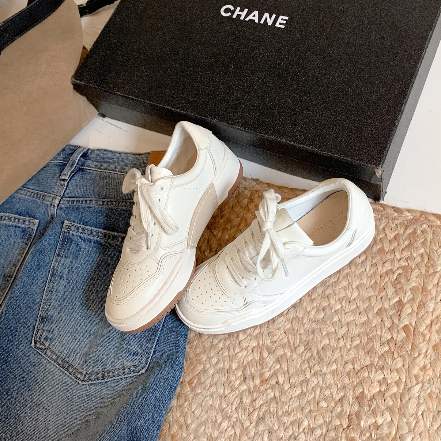 2025新款厚底德训鞋女复古百搭休闲运动板鞋