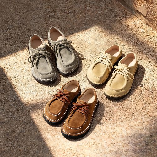 割草机老k 厚底系带复古风大头乐福鞋小皮鞋单鞋女 2025秋冬新款