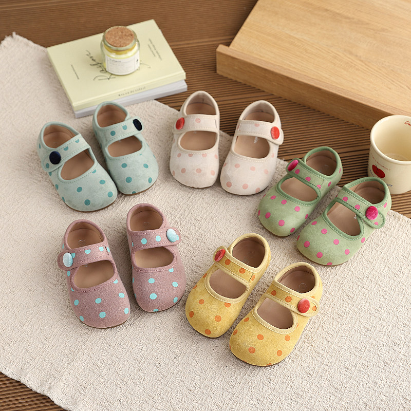 女童波点宝宝鞋绒布卡通可爱软底浅口单鞋童鞋百搭休闲魔术贴甜美,童鞋/婴儿鞋/亲子鞋,皮鞋,淘宝优惠券,粉丝福利购,淘宝优惠卷