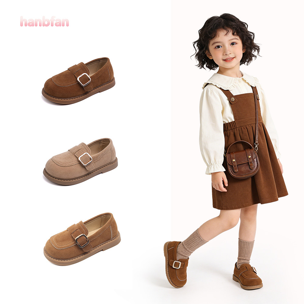 儿童复古勃肯鞋2026春季新款男女童百搭平底休闲单鞋一脚蹬豆豆鞋
