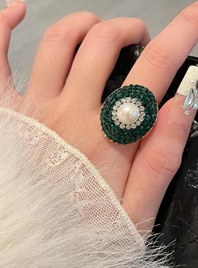 轻奢高级感巴洛克珍珠戒指