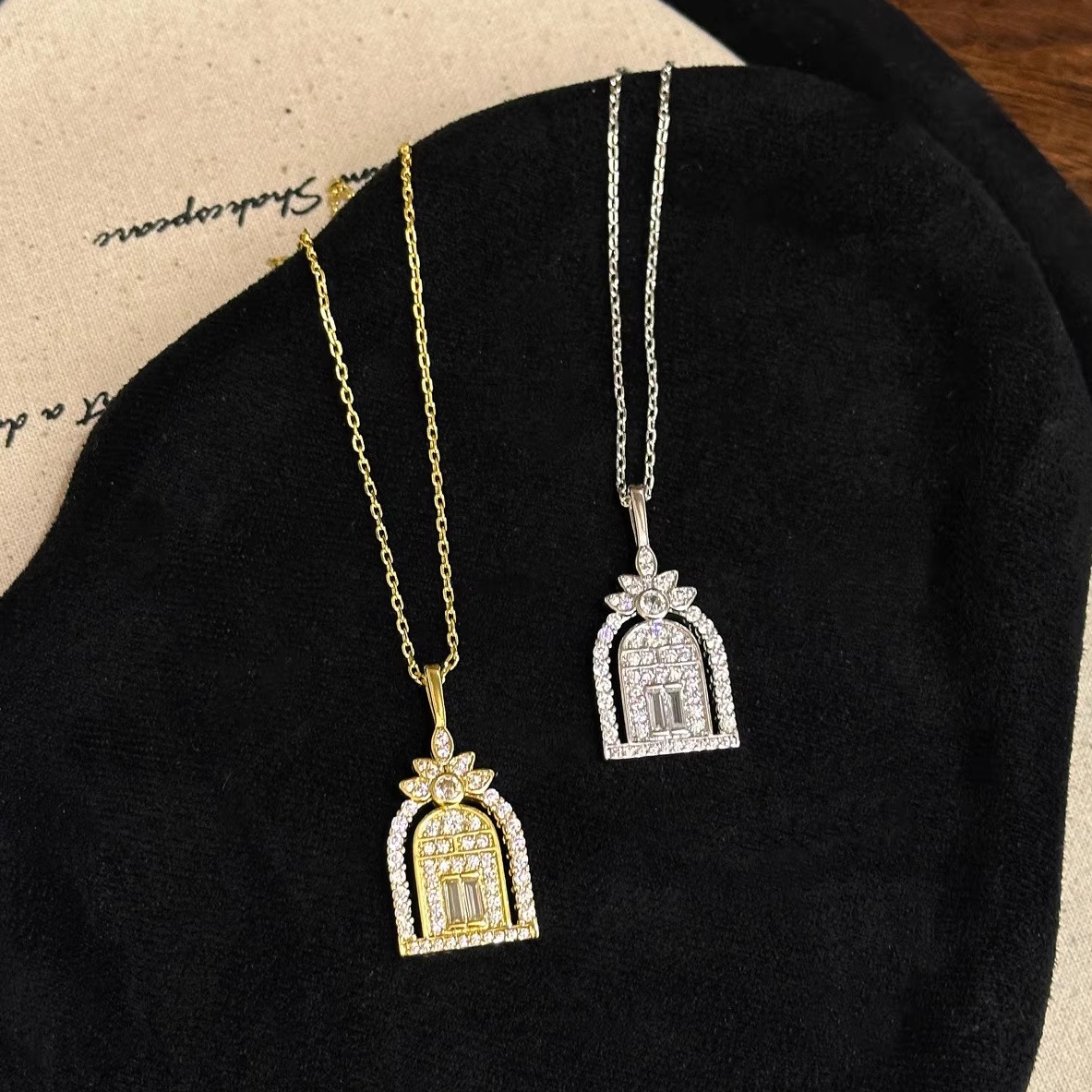 韦雪同款幸福之门项链女款