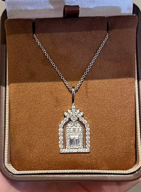 韦雪同款幸福之门项链女款