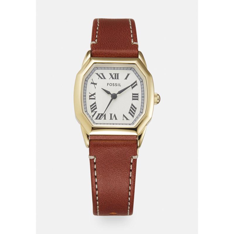 Fossil/化石女式轻奢腕表不锈钢表壳皮带 ATM防水机械表