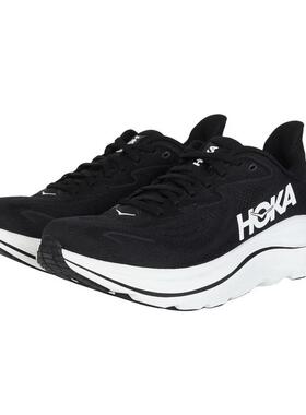 代购Hoka OneOne男士跑步鞋缓震透气耐磨跑鞋黑色白色中底