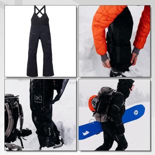 女款 单双板雪裤 滑雪裤 Burton伯顿冬季 背带裤 防水防风透气保暖新款