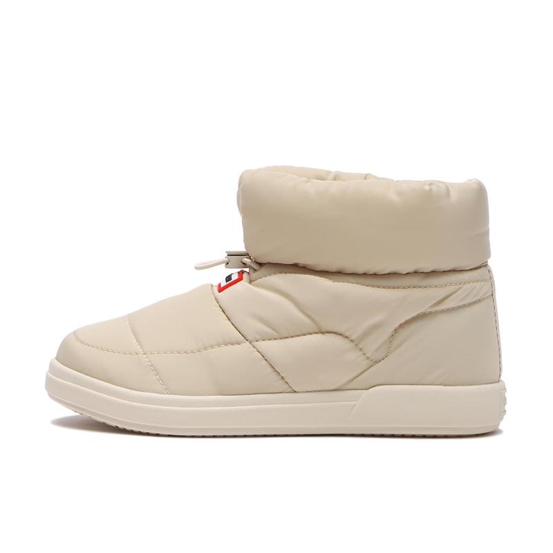 代购Hunter女士雪地靴保暖轻便透气柔软绗缝拉链可调节短筒冬季