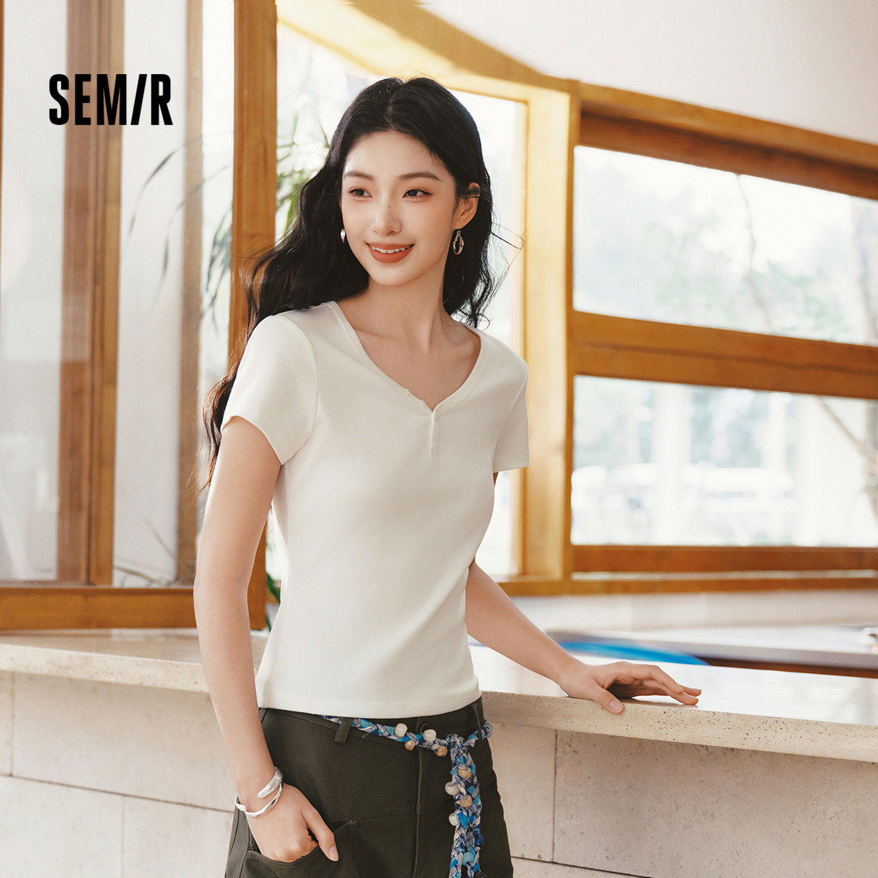 森马短袖T恤女夏季短款