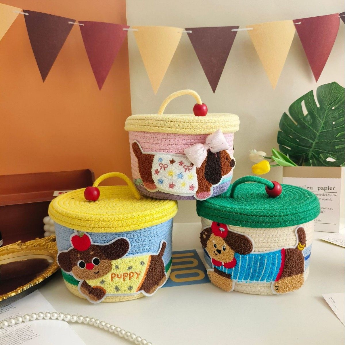 宝宝满月伴手礼儿童生日宴百天幼儿园十周岁手提空篮子伴手礼盒子