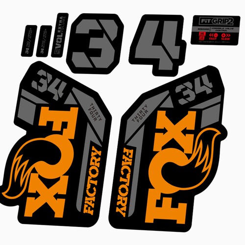 2022款FOX34前叉贴纸