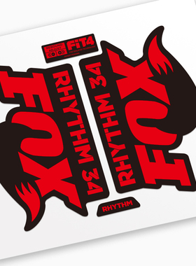 2018 FOX 34 RHYTHM前叉贴纸山地车贴定制单车防水狐狸自行车XC