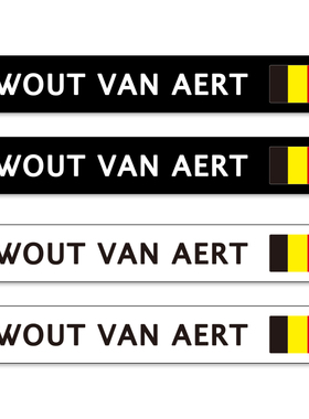 范阿尔特姓名贴纸公路车架头盔车贴防水定制环法珍宝车队van aert