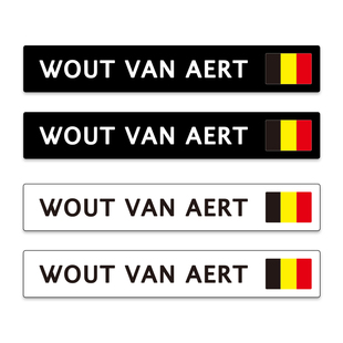 范阿尔特姓名贴纸公路车架头盔车贴防水定制环法珍宝车队van aert