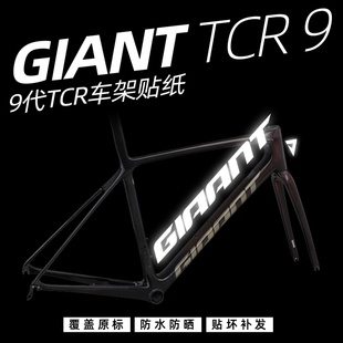 捷安特9代TCR车架贴纸公路车LOGO改色改标定制防水覆盖GIANT ADV