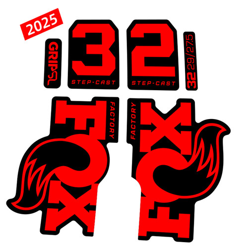 2025新款FOX32山地车前叉贴纸3M
