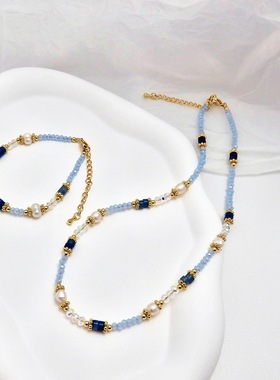 彩色手链天然石串珠手串