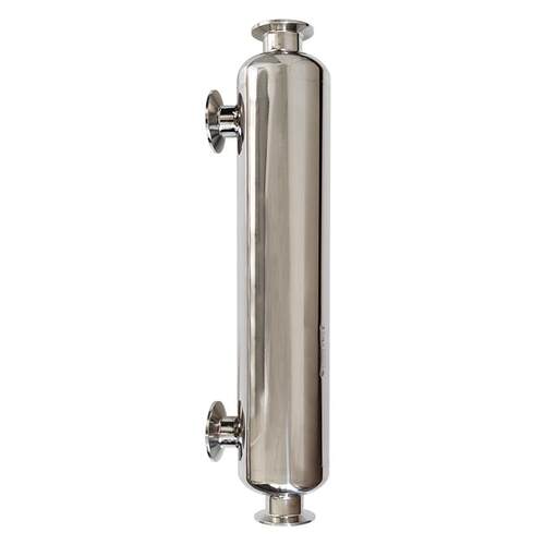 304不锈钢冷却管真空法兰KF50导热换热器列管式冷凝器蒸汽热交换