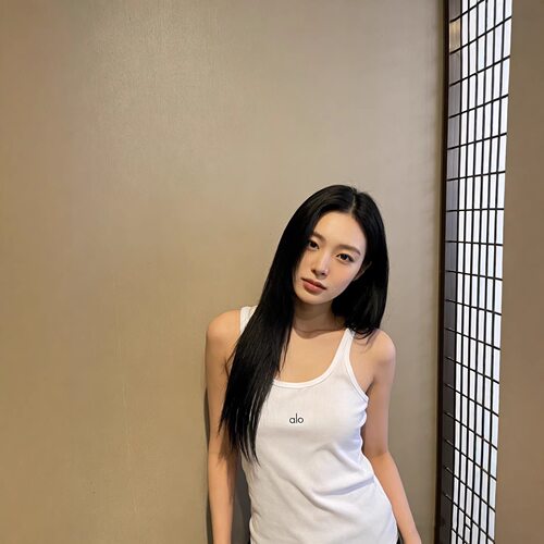 alo背心26夏季新款经典百搭字母印花弹修身显瘦工字内搭背心女装