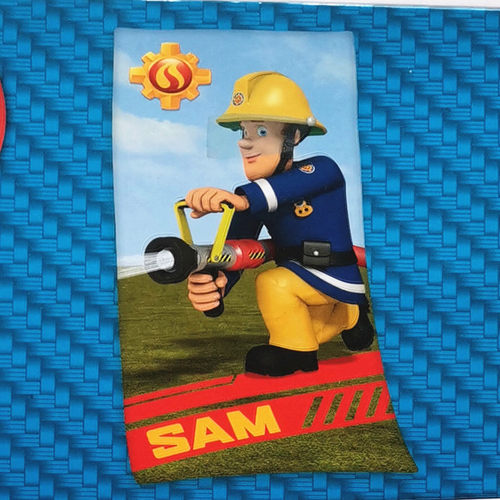 消防员山姆浴巾纯棉75x150全棉大毛巾儿童卡通FIREMAN SAM 外贸