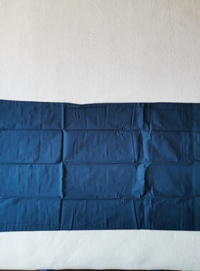 枕头套250根涤棉枕皮48x90贡缎纯棉枕壳枕巾蓝色学生单双人 外贸