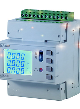 安科瑞多回路表ADW210-D16-1S监测三相电流回路按键操作100A/20mA