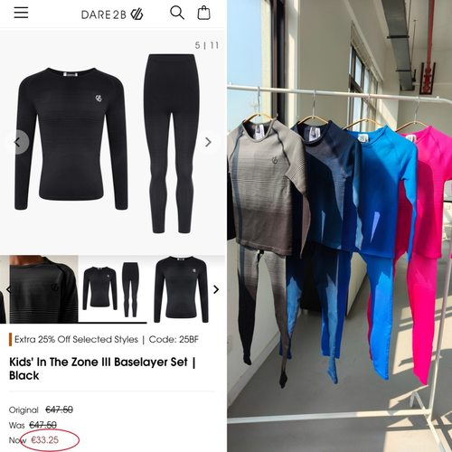 英国单外贸出口欧美单儿童秋冬运动滑雪保暖速干内衣套装