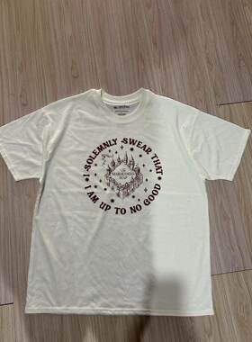 出口魔法学校学院男士情侣夏季短袖t恤衫夏装背心上衣