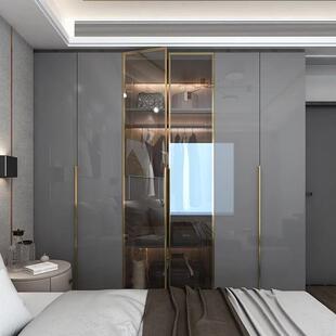 南通上海极简轻奢整体衣柜全屋卧室开放式衣帽间橱柜门板实木衣橱